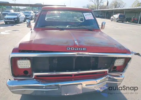 1987 Dodge D-Series D100 from USA, damaged, VIN 1B7FD04T3HS518834
